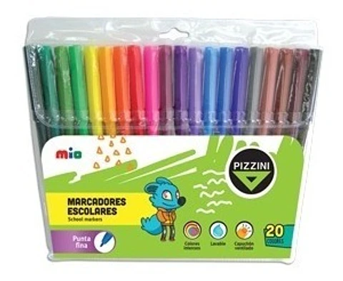 Marcador Escolar Pizzini X20u.