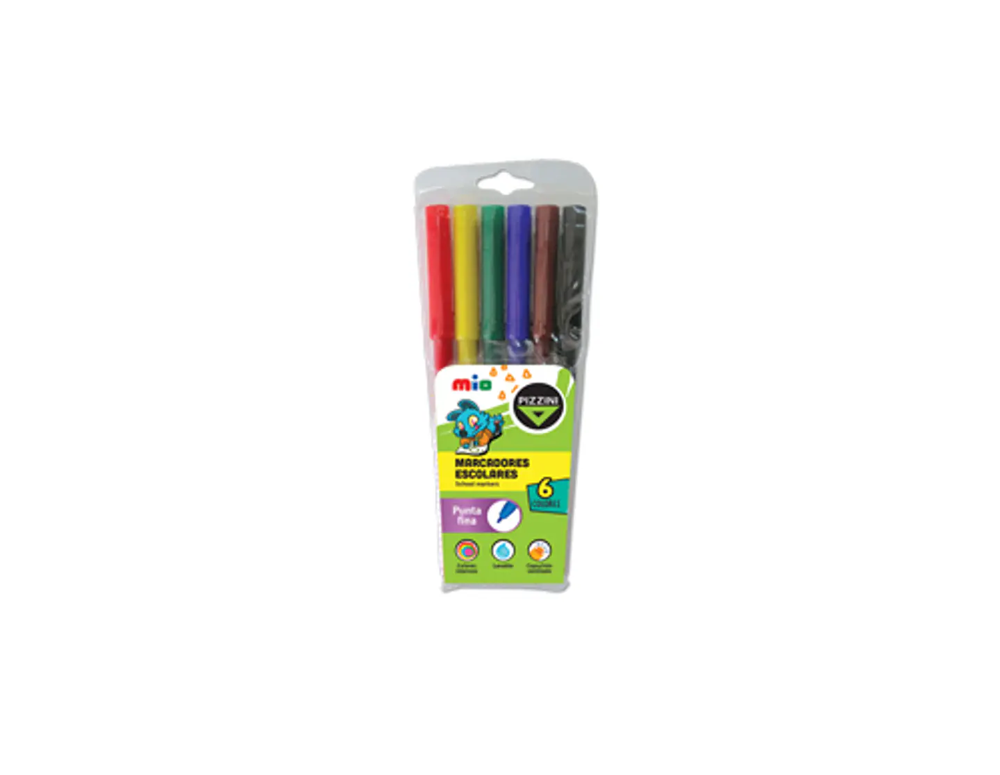 Marcador Escolar Pizzini X6u. 1