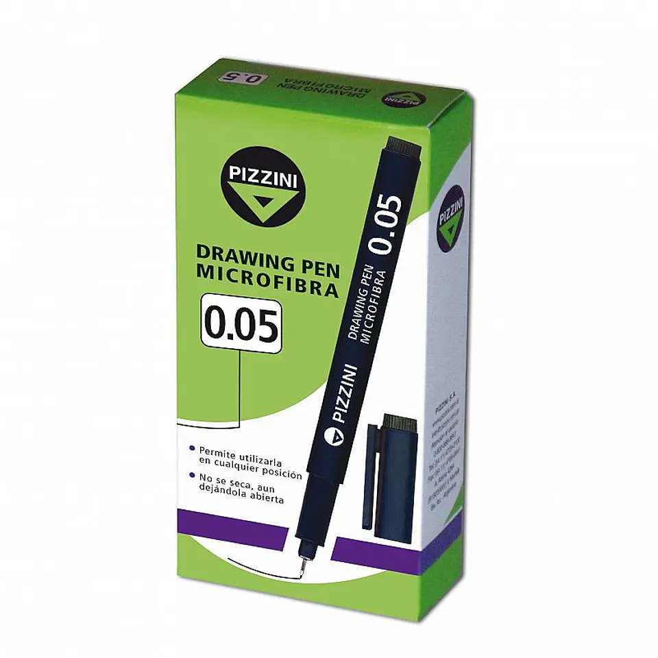 Marcador Pizzini Microfibra Drawing Pen 0.05mm 1