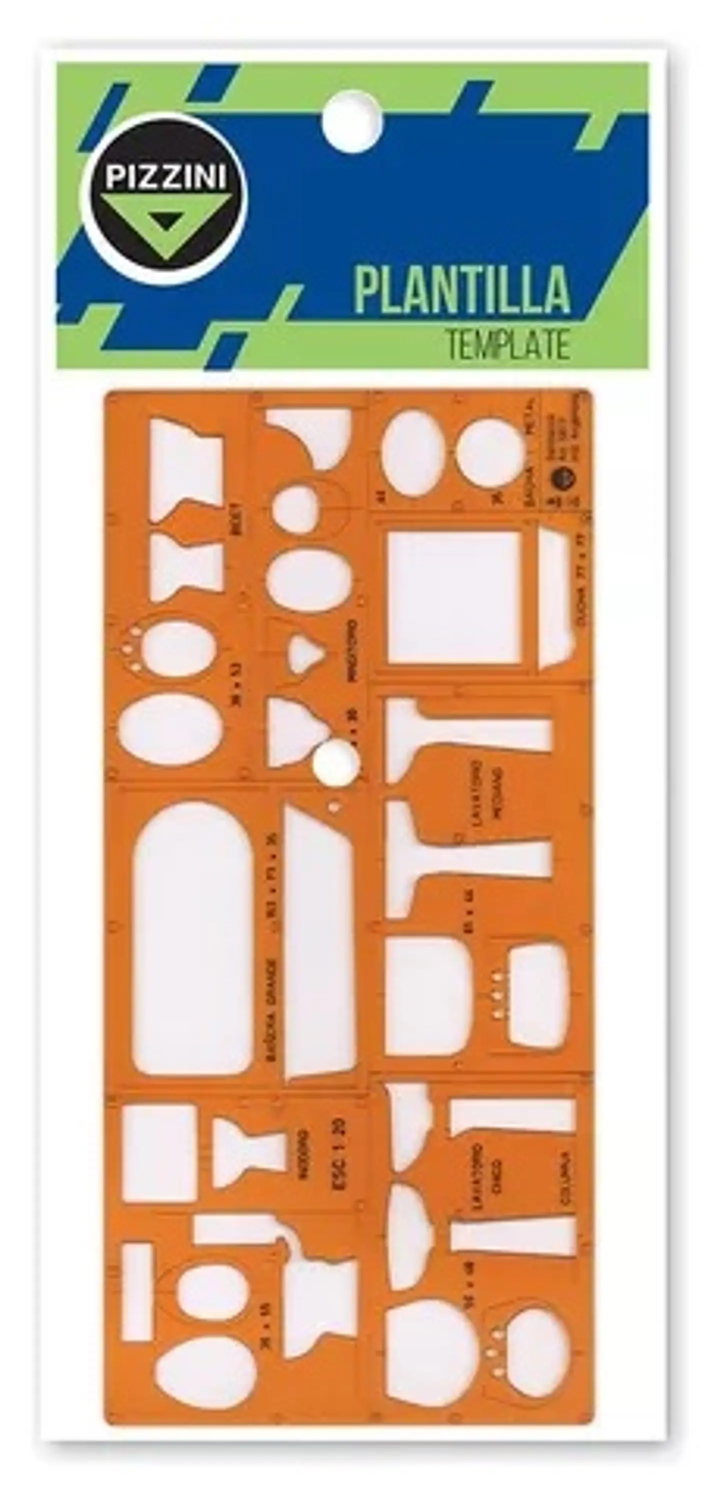 Plantilla Flexible Pizzini Sanitarios Flexible 1:20 1