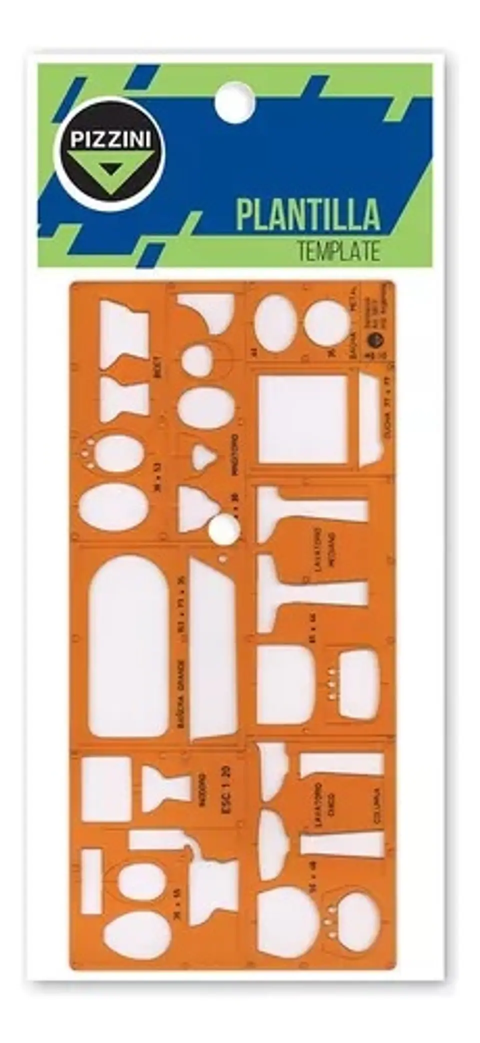 Plantilla Flexible Pizzini Sanitarios Flexible 1:20 1