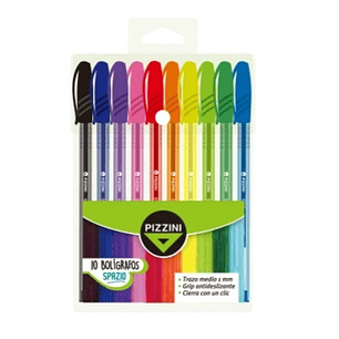 Boligrafo Pizzini Spazio X10u Surtidas.