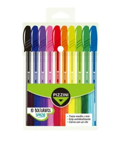 Boligrafo Pizzini Spazio X10u Surtidas.