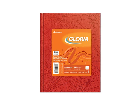 Cuaderno Gloria Forrado X84h Rayado