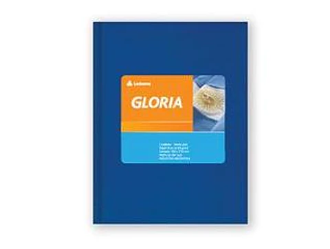 Cuaderno Gloria Forrado X84h Cuadriculado T/c Azul