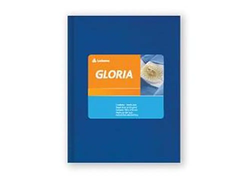 Cuaderno Gloria Forrado X84h Cuadriculado T/c Azul 1