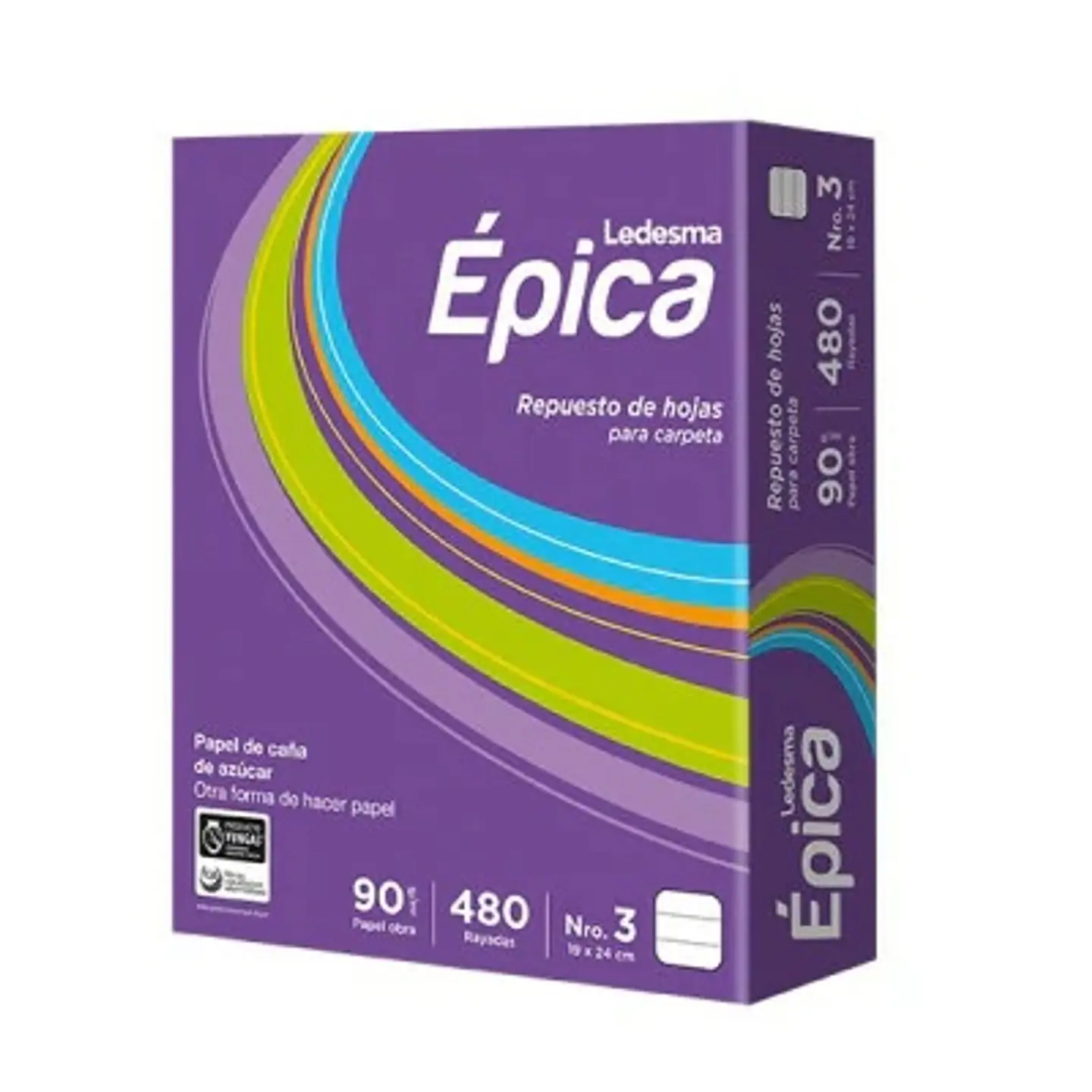 Repuesto Escolar Epica 480h Cuadriculado 1