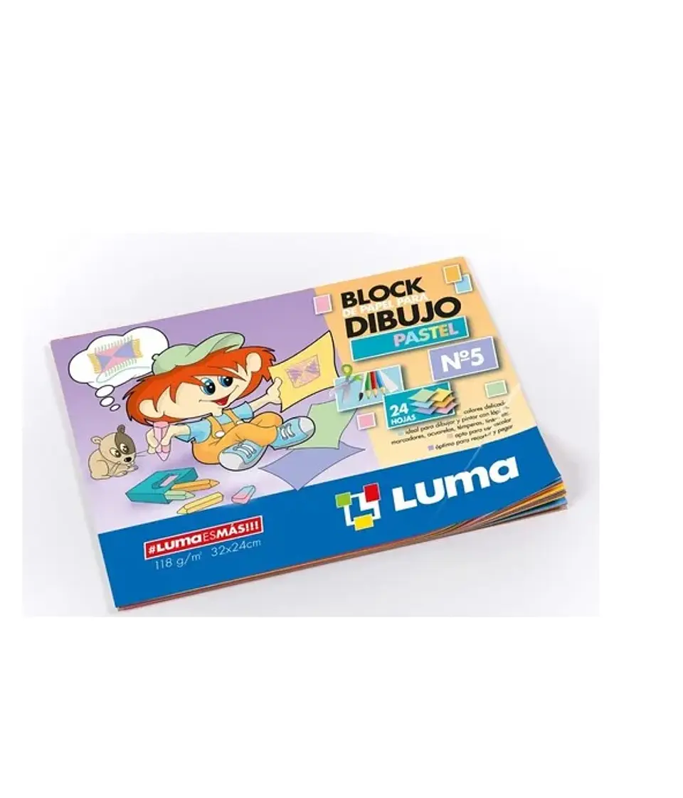 Block De Dibujo Luma Nº5 Pastel X 24h. 1