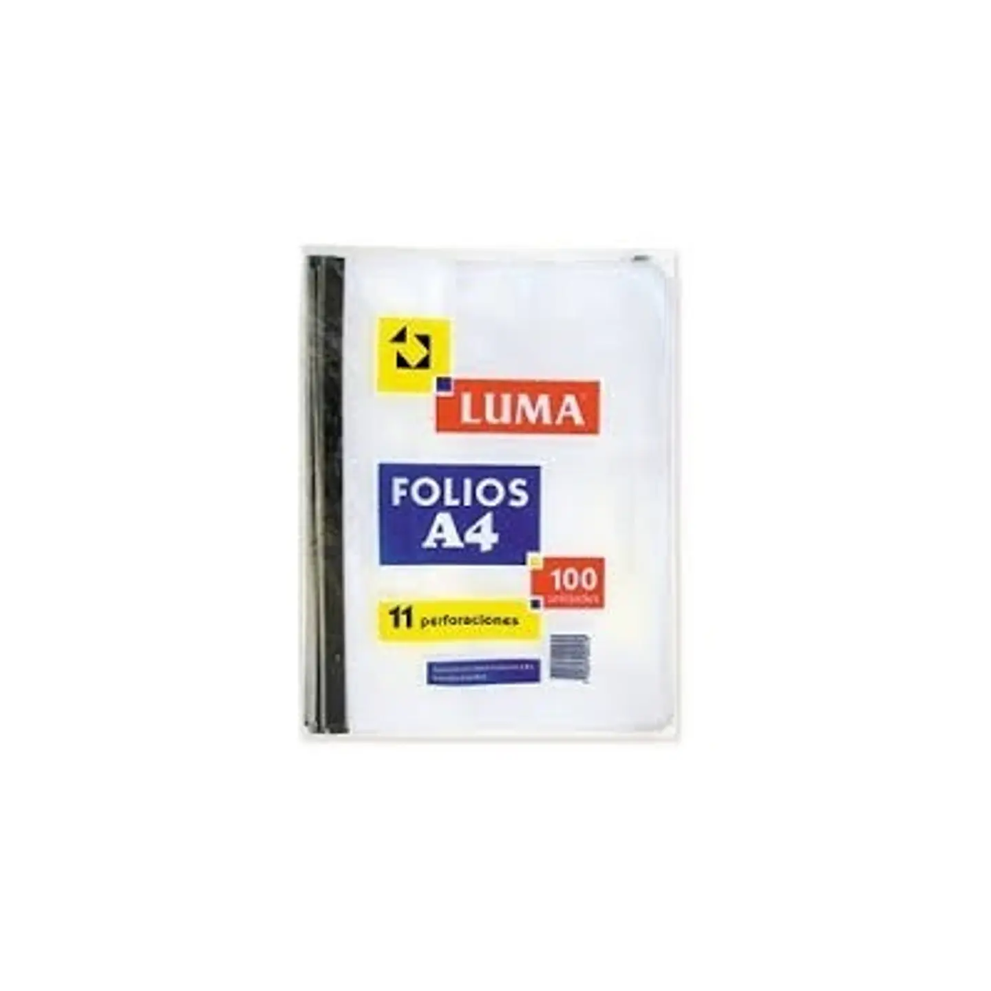 Folio Luma A4 Borde Color X 100u. Polietileno 1