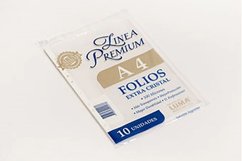 Folio Luma A4 Extra Pp Premium X10u.