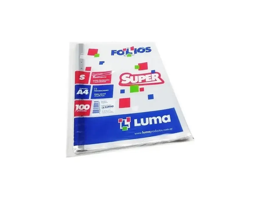 Folio Luma A4 Pesado X100u. 1