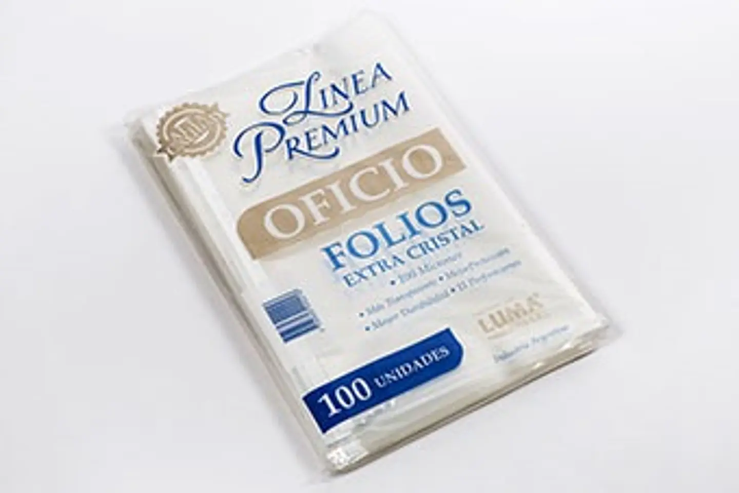 Folio Luma Oficio Premium Pp 100mic X100u. 1