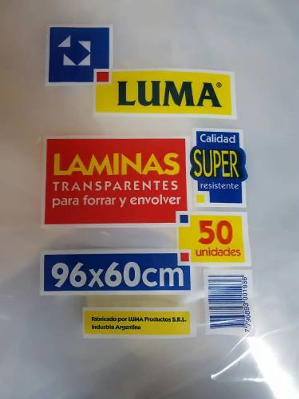 Lamina Luma Trans 96 X 60cm X 50u. Super 1