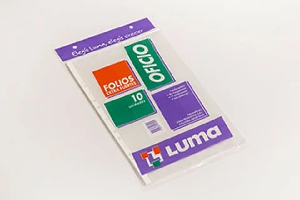 Folio Luma Oficio Extra Fuerte Pp X10u. 1