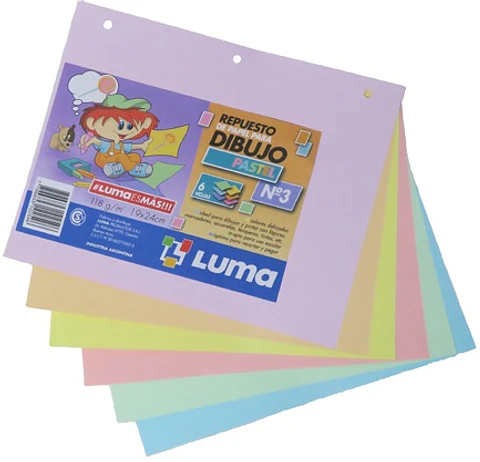 Repuesto De Dibujo Luma N°3 Pastel 6h