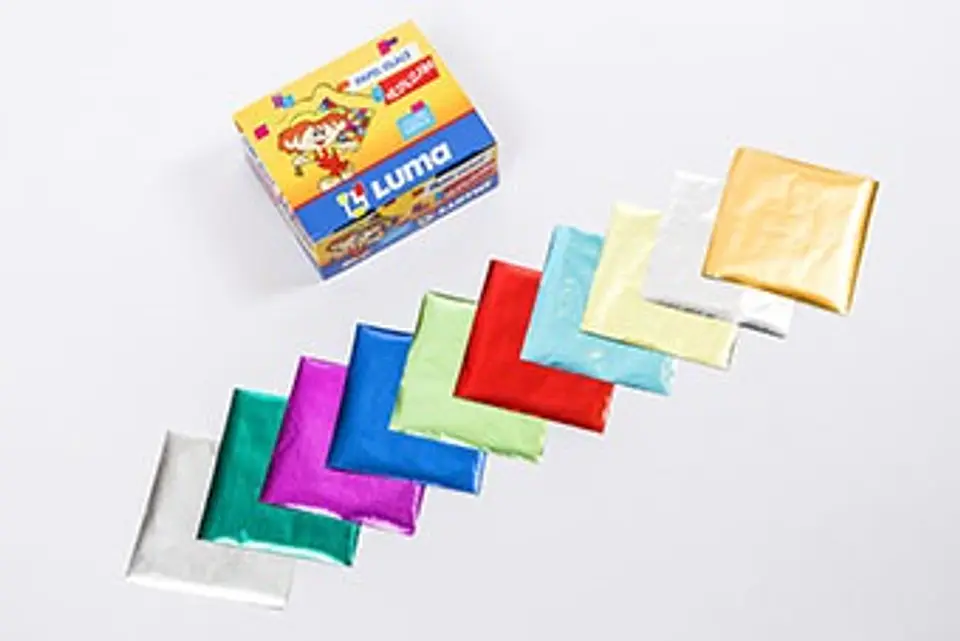 Papel Luma Glase Metalizado X 100h. 1