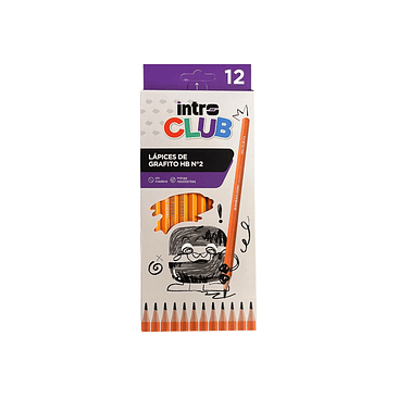 Lapiz Grafito Intro Club Filgo Hbx12u. 1