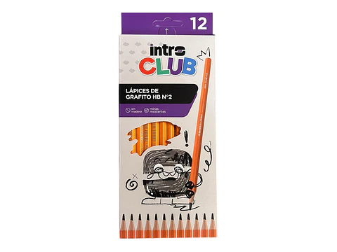 Lapiz Grafito Intro Club Filgo Hbx12u.