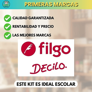 Kit Filgo Lapices Colores - Grafito - Marcadores - Lapiceras 3