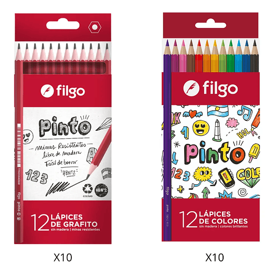 Kit Filgo Lapices Colores - Grafito - Marcadores - Lapiceras 5