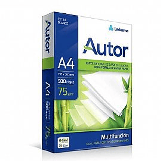 RESMA LEDESMA AUTOR 75 GRS A4 1