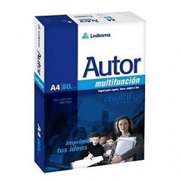 RESMA LEDESMA AUTOR 80 GRS A4 1