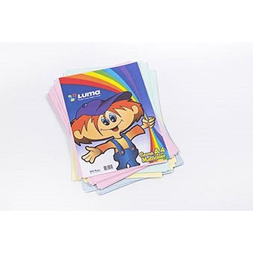 RESMA LUMA MULTICOLOR A4 X 100H. 1