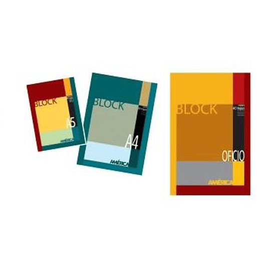 Block America Emblocados A5 X 80h Cuadriculado 1