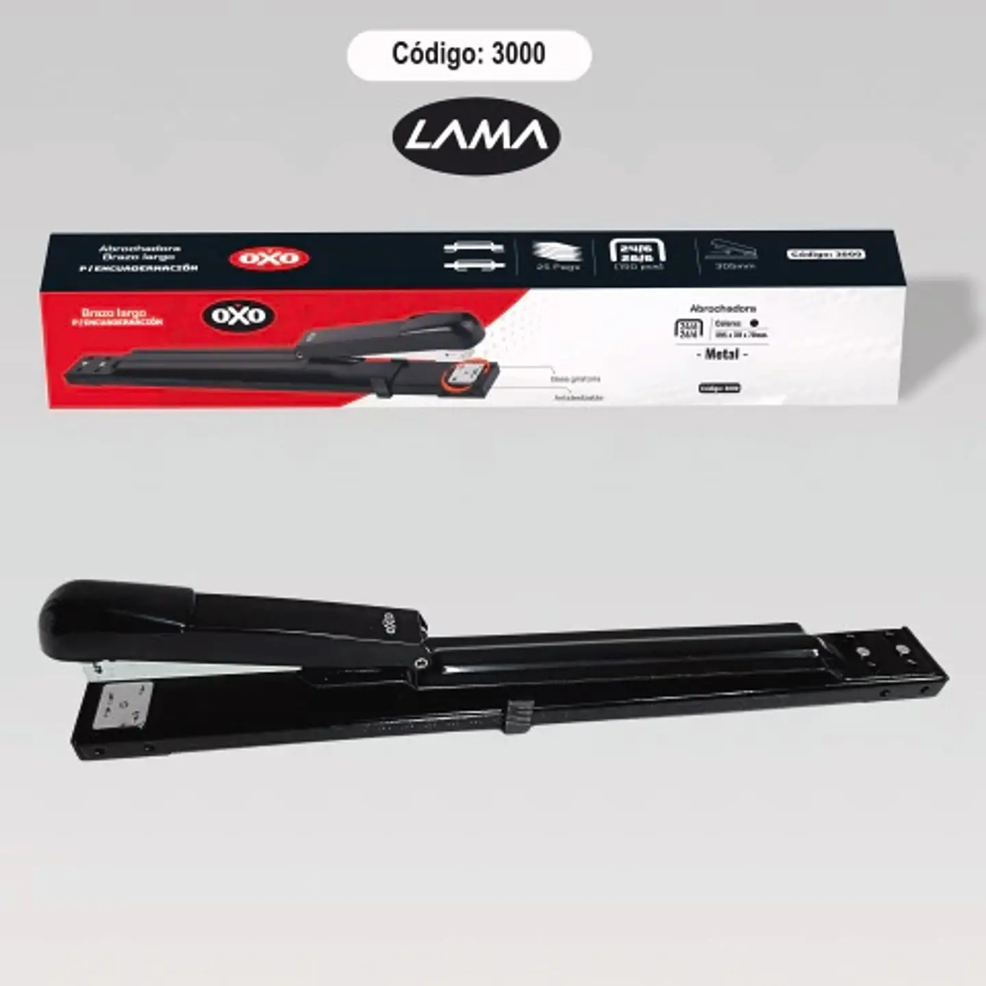 Abrochadora Lama Oxo Brazo Largo 24/6-26/6 25hjs 1