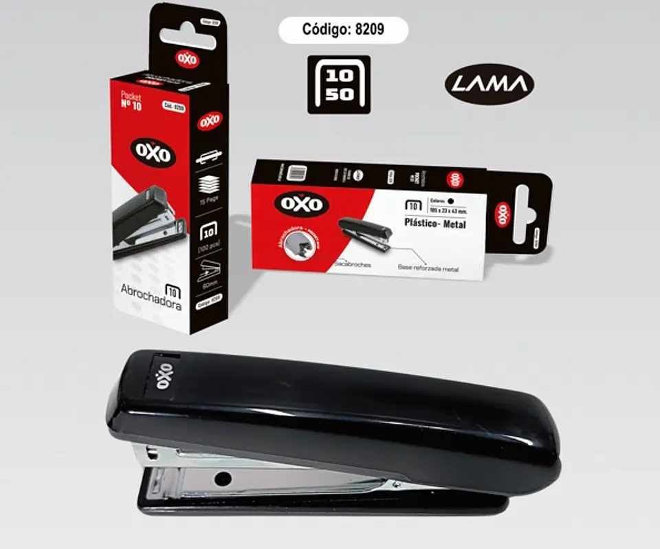 Abrochadora Lama Oxo Plastica Pocket N°10 15 Hjs 1