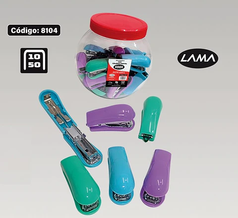 Mini Abrochadora Lama Oxo Pote Surtido X24u C/u