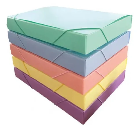 Caja Archivo Lama 4cm Pvc Pastel A4