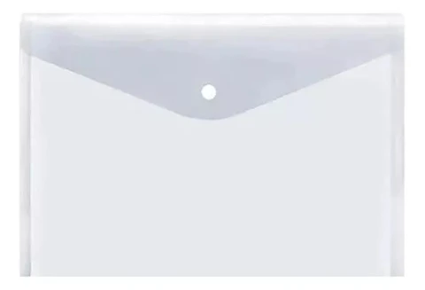 Sobre C/boton Horizontal Oficio Transparente Lama