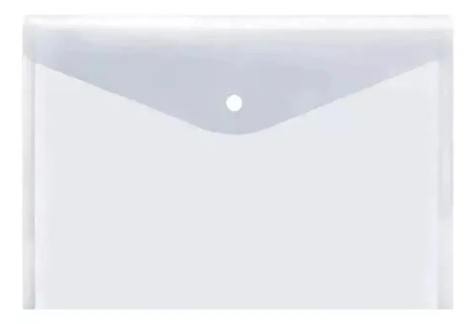 Sobre C/boton Horizontal Oficio Transparente Lama 1