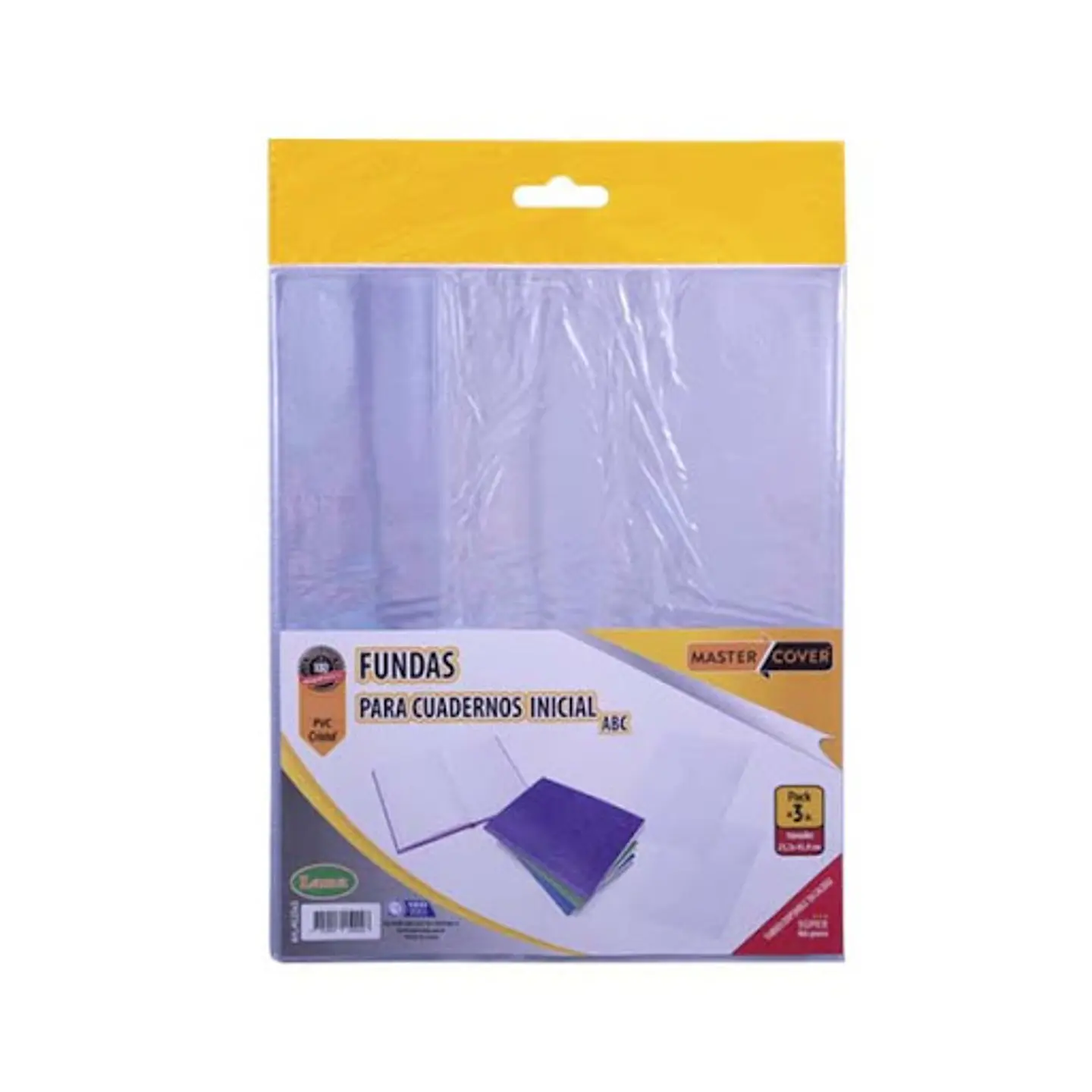 Funda Lama P/cuaderno Abc X 3u. Pvc 1