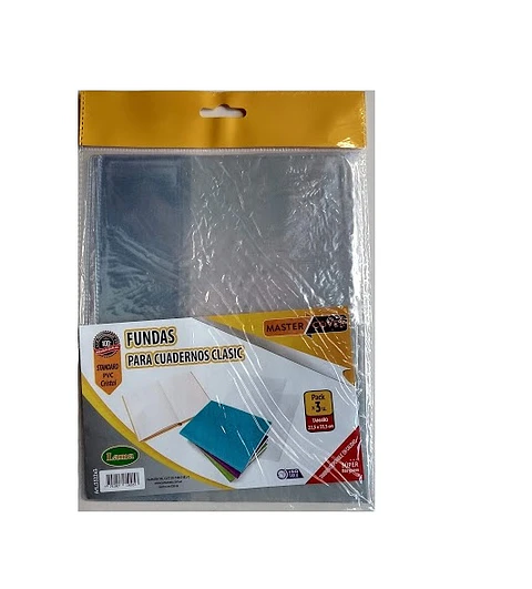 Funda Lama P/cuaderno Clasic X 3u. Pvc