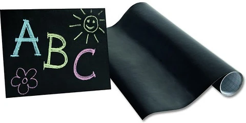 Pizarra Negra 60 X 90 Cm En Rollo Pvc Autoadhesivo Tiza Lama