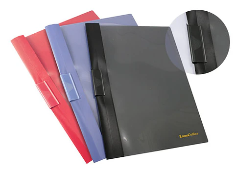 Carpeta Lama Clip Lateral Oficio Negro