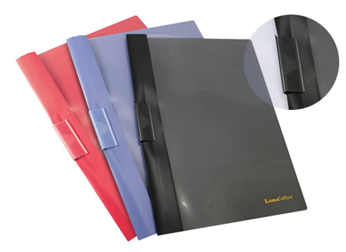 Carpeta Lama Clip Lateral Oficio Negro 1
