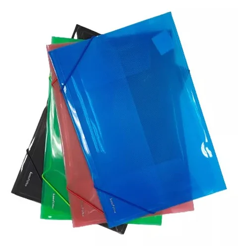 Carpeta Lama Oficio 3 Solapas Pp C/elastico V/colores
