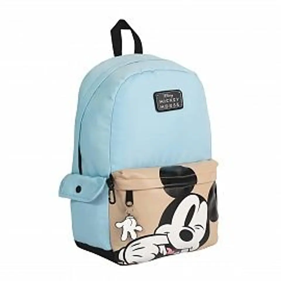 Mochila Mooving Mickey Mouse Blue Espalda 18