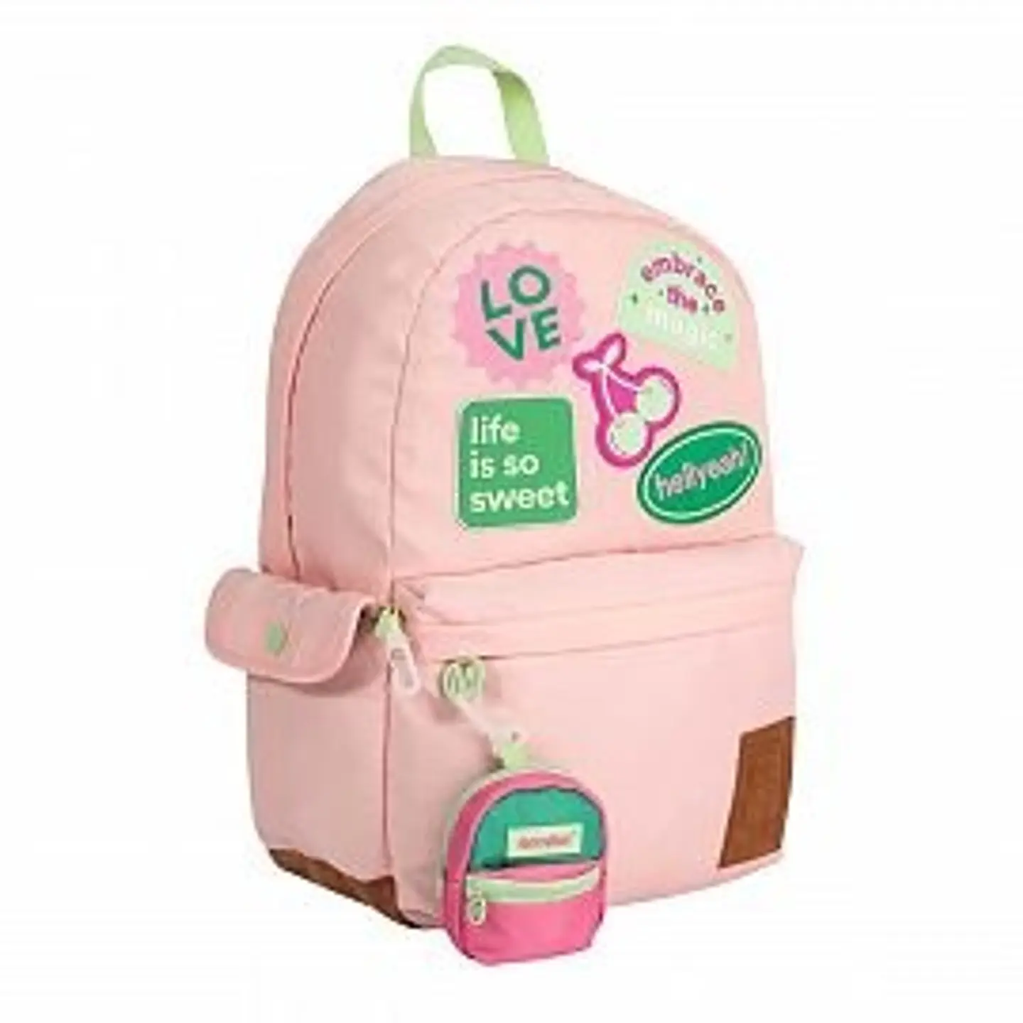 Mochila Mooving Pink Espalda 18