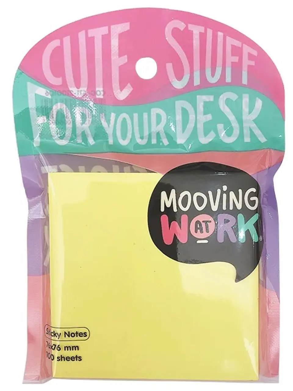 Notas Adhesivas Mooving Maw Mania 76x76x100 Neon (2112100106) 1