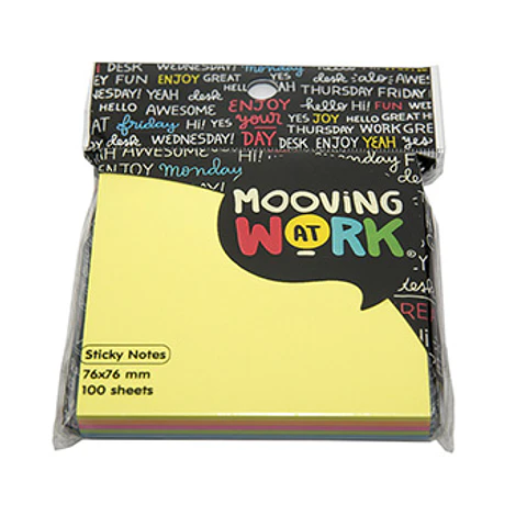 Notas Adhesivas Mooving 76x76x100 Neon Multicolor (2100108)