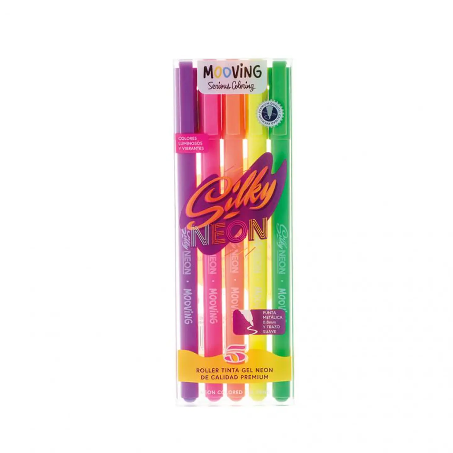 Roller Ball Mooving Tinta Gel Fluo/pastel X 5u. V/colores (3071205/1105) 1