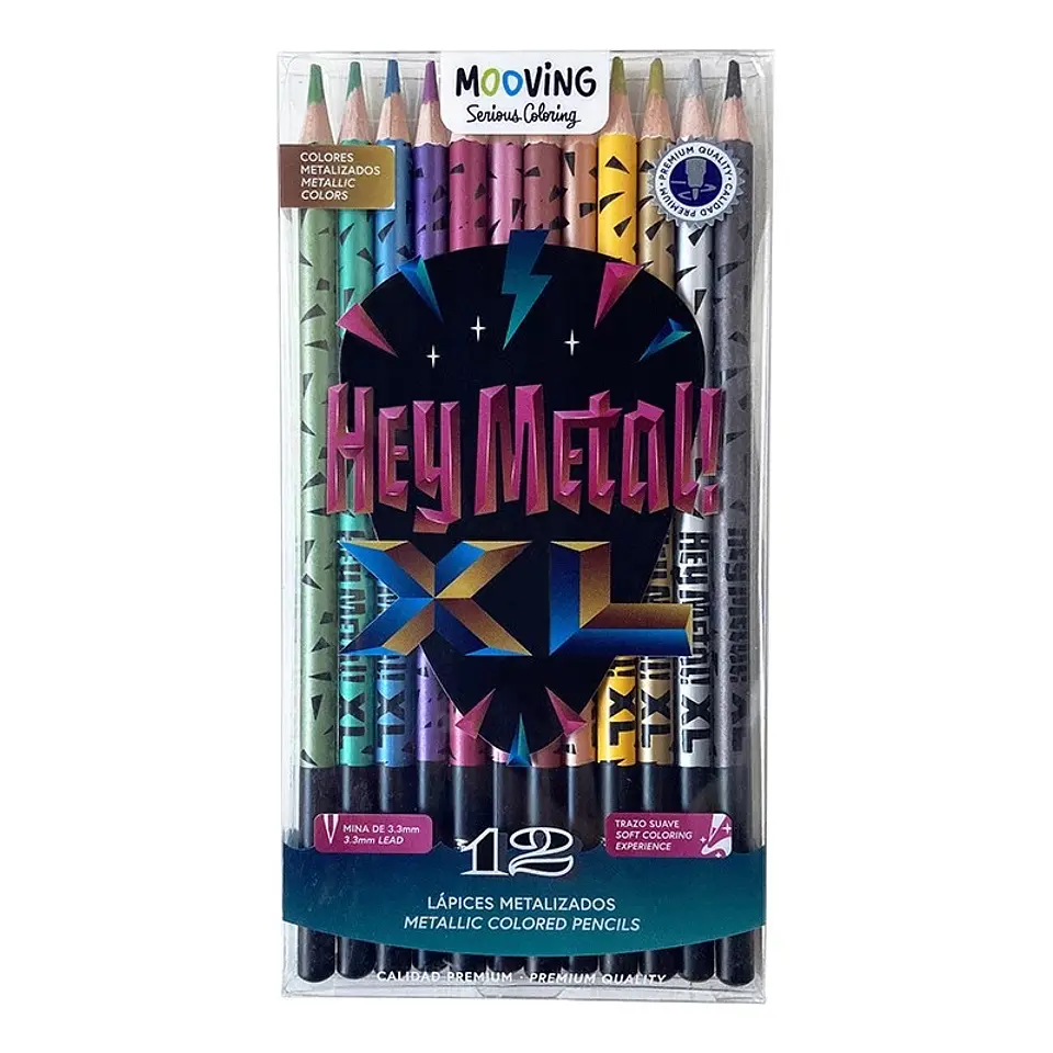 Lapices Mooving Coloring Hey Metal X12u. (3011312) 1