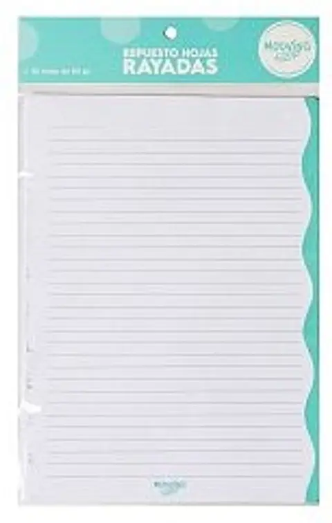 Repuesto P/cuaderno Mooving Loops X 30 Hjs Rayado Carta (1712011)