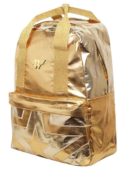 Mochila Mooving Wonder Woman Metalizada 16.5" (1623123)