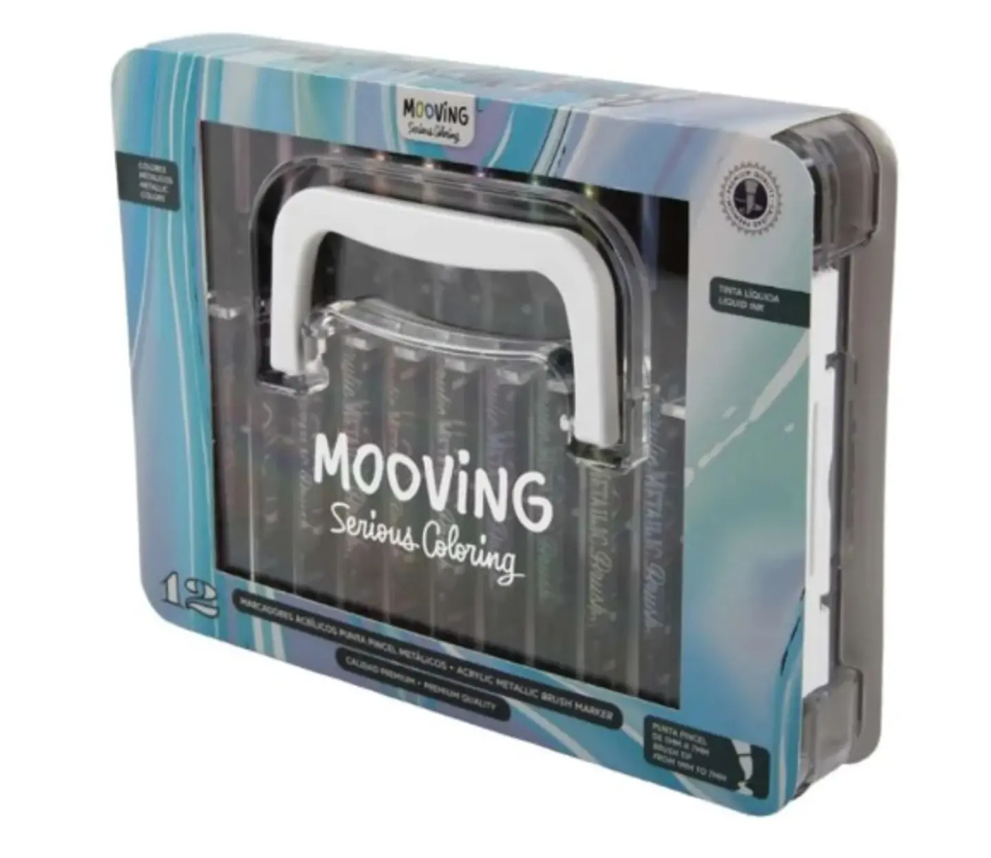 Marcadores Mooving Coloring Acrilicos Metalicos X12u (3121312) 1