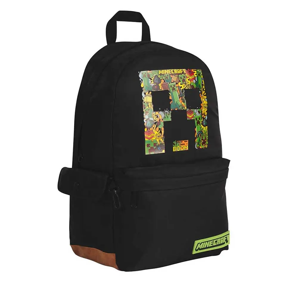 Mochila Mooving Minecraft Boom Espalda 18